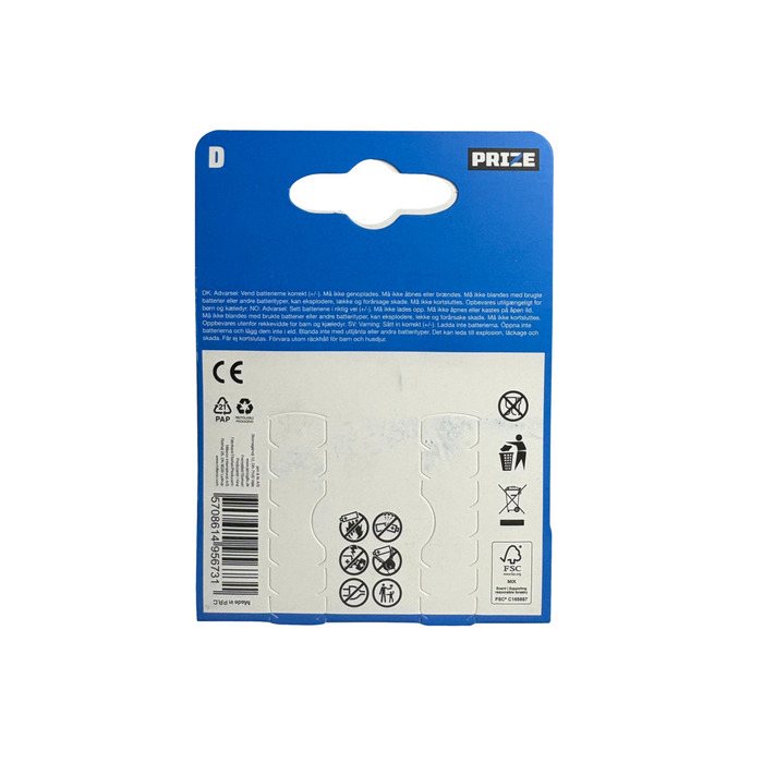 Batteri superalkaline D 2 stk. - PRIZE®